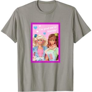 imageBarbie  Im Glad Were Friends Valentine TShirtSlate Grey