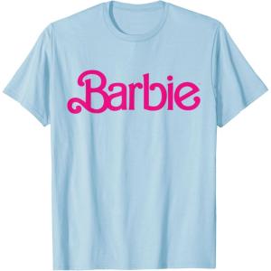 imageBarbie 1980s Logo TShirtBaby Blue