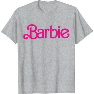 imageBarbie 1980s Logo TShirtHeather Grey