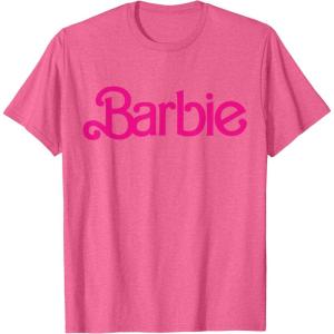 imageBarbie 1980s Logo TShirtPink Heather