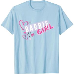 imageBarbie Girl and Hearts TShirtBaby Blue