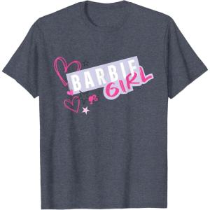 imageBarbie Girl and Hearts TShirtHeather Blue