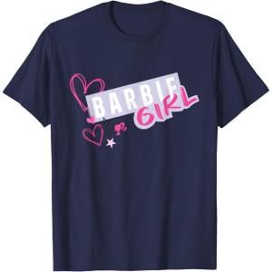 imageBarbie Girl and Hearts TShirtNavy Blue