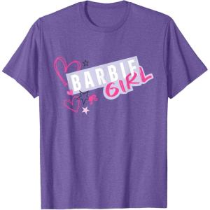imageBarbie Girl and Hearts TShirtPurple Heather