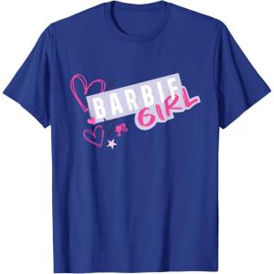 imageBarbie Girl and Hearts TShirtRoyal Blue