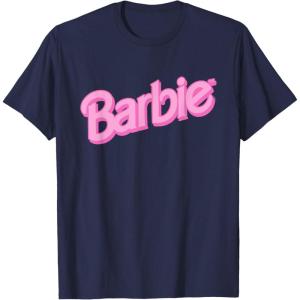 imageBarbie Pink Logo TShirtNavy Blue