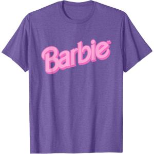 imageBarbie Pink Logo TShirtPurple Heather