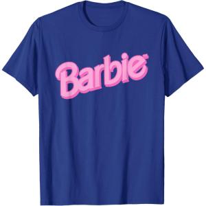 imageBarbie Pink Logo TShirtRoyal Blue