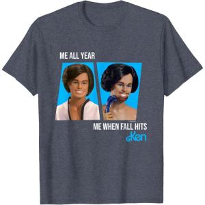 imageKen  Me All Year Me When Fall Hits TShirtHeather Blue