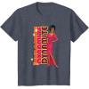 imageBarbie  1980s Black Barbie Vertical Dynamite Logo TShirtHeather Blue