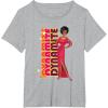 imageBarbie  1980s Black Barbie Vertical Dynamite Logo TShirtHeather Grey