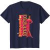 imageBarbie  1980s Black Barbie Vertical Dynamite Logo TShirtNavy Blue