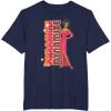 imageBarbie  1980s Black Barbie Vertical Dynamite Logo TShirtNavy Blue