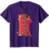 imageBarbie  1980s Black Barbie Vertical Dynamite Logo TShirtPurple
