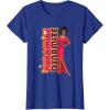 imageBarbie  1980s Black Barbie Vertical Dynamite Logo TShirtRoyal Blue