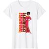 imageBarbie  1980s Black Barbie Vertical Dynamite Logo TShirtWhite