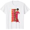 imageBarbie  1980s Black Barbie Vertical Dynamite Logo TShirtWhite