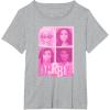 imageBarbie  Barbie Mixed Logo Grid TShirtHeather Grey