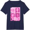 imageBarbie  Barbie Mixed Logo Grid TShirtNavy Blue