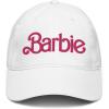 imageBarbie Flamingo Pink Logo Adjustable Baseball HatWhite