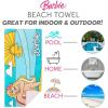 imageBarbie Super Soft Cotton BathPoolBeach Towel Barbiecore 58 in x 28 in Official Barbie Product By FrancoMulticolour