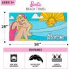 imageBarbie Super Soft Cotton BathPoolBeach Towel Barbiecore 58 in x 28 in Official Barbie Product By FrancoMulticolour