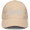 imageBarbie White Logo Adjustable Baseball HatStone