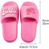 imageMINISO Barbie Collection Bath Slippers 3536  Kids House Shoes Girls Bathroom Slippers Pink Barbie Home Footwear
