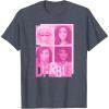 imageBarbie  Barbie Mixed Logo Grid TShirtHeather Blue
