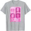 imageBarbie  Barbie Mixed Logo Grid TShirtHeather Grey