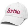 imageBarbie Flamingo Pink Logo Adjustable Baseball HatWhite