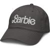 imageBarbie White Logo Adjustable Baseball HatAsphalt Grey