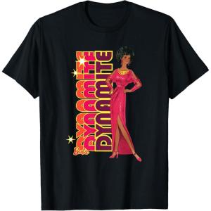 imageBarbie  1980s Black Barbie Vertical Dynamite Logo TShirtBlack