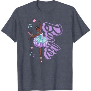 imageBarbie  Barbie Ballerina  Love Dance TShirtHeather Blue