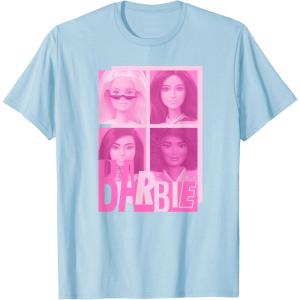 imageBarbie  Barbie Mixed Logo Grid TShirtBaby Blue