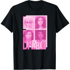 imageBarbie  Barbie Mixed Logo Grid TShirtBlack