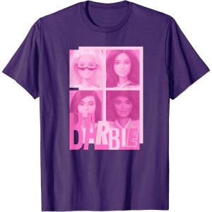 imageBarbie  Barbie Mixed Logo Grid TShirtPurple