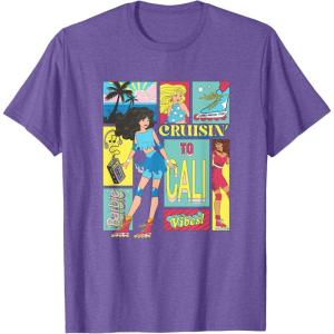 imageBarbie  Cruisin to Cali TShirtPurple Heather