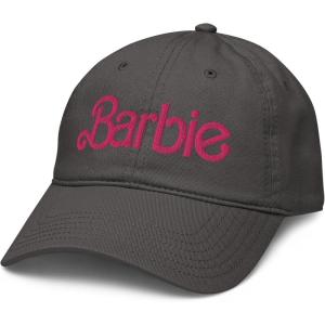 imageBarbie Flamingo Pink Logo Adjustable Baseball HatAsphalt Grey