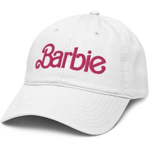 imageBarbie Flamingo Pink Logo Adjustable Baseball HatWhite