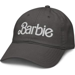 imageBarbie White Logo Adjustable Baseball HatAsphalt Grey