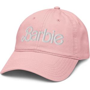 imageBarbie White Logo Adjustable Baseball HatPink