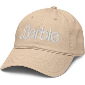 imageBarbie White Logo Adjustable Baseball HatStone