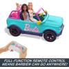 imageHot Wheels Barbie RC Toy Car RemoteControl Pink Convertible Can Hold 2 Barbie Fashion Dolls ampamp Trunk Opens for Storage Sticker Sheet for CustomizingSUV