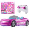 imageHot Wheels Barbie RC Toy Car RemoteControl Pink Convertible Can Hold 2 Barbie Fashion Dolls ampamp Trunk Opens for Storage Sticker Sheet for CustomizingConvertible