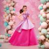 imageBarbie Signature Birthday Wishes Doll Collectible Fashion Doll in Satiny Pink Dress with Wavy Brown Hair
