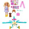 imageBarbie Chelsea Can Be Doll ampamp Plane Playset 2Seater Aircraft with Spinning Daisy Propellor ampamp 7 Accessories Includes Pet Puppy ampamp Stickers
