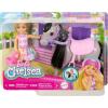 imageBarbie Chelsea Doll ampamp Toy Horse Set Includes Helmet Accessory ampamp Saddle Small Doll Bends at Knees to Ride Gray Pony