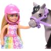 imageBarbie Chelsea Doll ampamp Toy Horse Set Includes Helmet Accessory ampamp Saddle Small Doll Bends at Knees to Ride Gray Pony