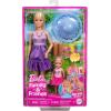 imageBarbie Family ampamp Friends Dolls ampamp Accessories Playset PicnicThemed Playset with Fashion ampamp Small Dolls Plus 9 Pieces Including Food